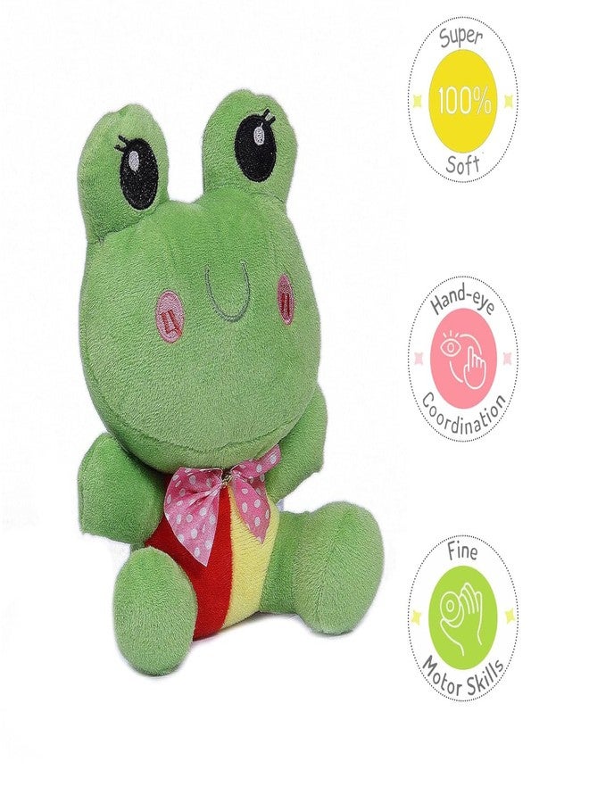 DearJoy Naughty Frog Soft Toy - Green, 25cm - Image 3